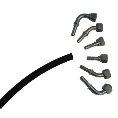 1/4” hydrauliekslang (400 bar) op maat geperst