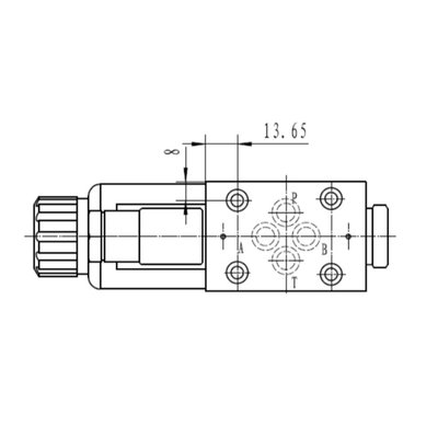 NG6 24V Cetop Elektrisch 4/2 stuurventiel, PA verbonden, BT verbonden