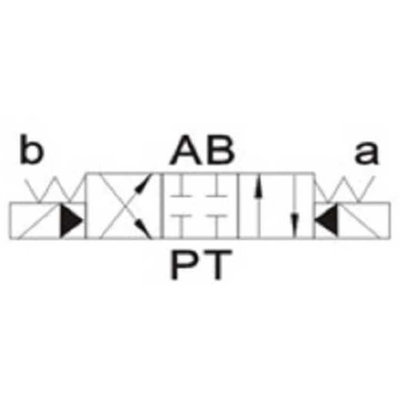 NG16 24V Cetop Elektrisch 4/3 stuurventiel, ABPT Gesloten