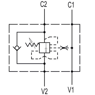 Enkelwerkende balanceerklep VBCD 1/2