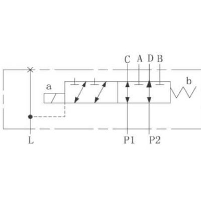 Koppelbaar 6/2 keuzeventiel 80 L/min 24V