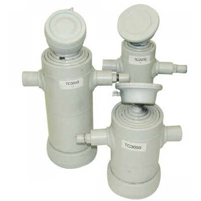 5 traps Telescoopcilinder, Ø88-165mm, slag 3490mm, 180 bar met kogel