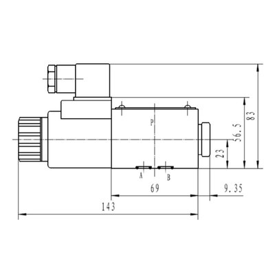 NG6 110V Cetop Elektrisch 4/2 stuurventiel, PA verbonden, BT verbonden