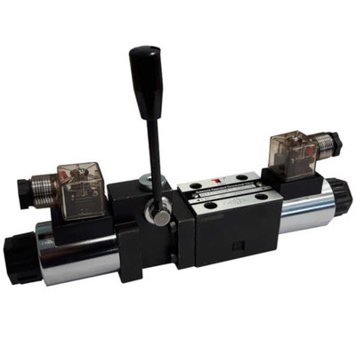 NG6 110V Cetop 4/3 stuurventiel met handbediening, PT verbonden AB gesloten