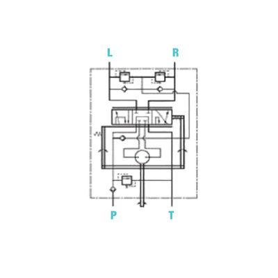 Hydraulische stuurunit 80cc - met kleppen