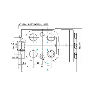 Hydraulische stuurunit 200cc - met kleppen