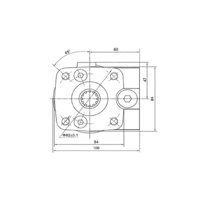 Hydraulische stuurunit 200cc - met kleppen