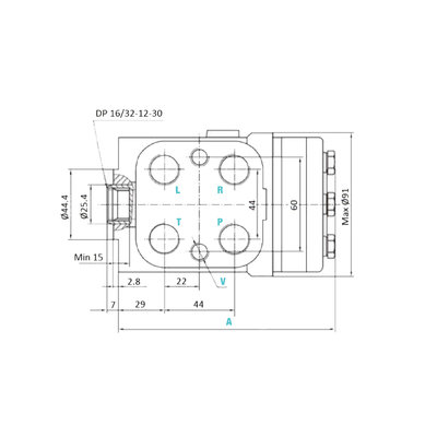 Hydraulische stuurunit 160cc - zonder kleppen