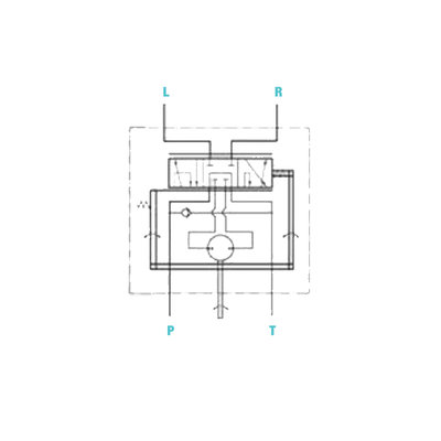 Hydraulische stuurunit 200cc - zonder kleppen
