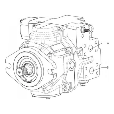 Gesloten Plunjerpomp - Verstelling hydraulisch proportioneel zonder terugkoppeling 46L/min