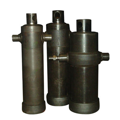 6 traps telescoopcilinder, Ø68-165mm, slag 2225mm, 180 bar met oog