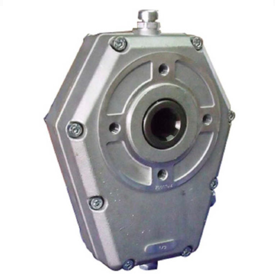 Tandwielkast hoog koppel 20 kW ratio 1:3,5 voor motor SAE-flens en 25mm as