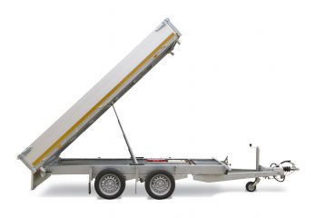 Hydraulische 4T trailer / kipper set met handpomp