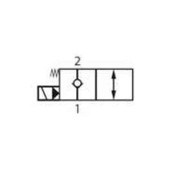 Cartridge NC voor 2/2 klep 40 L/min